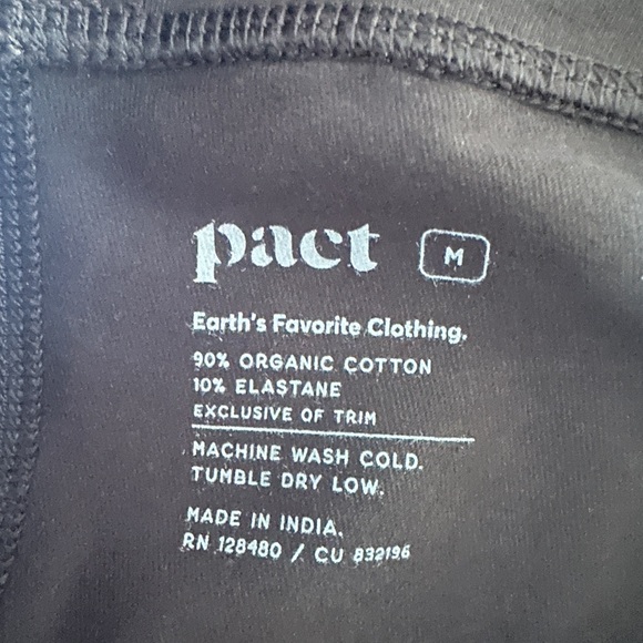 Pact Organic Cotton Black Leggings - Picture 5 of 5